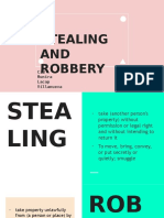 Stealing and Robbery