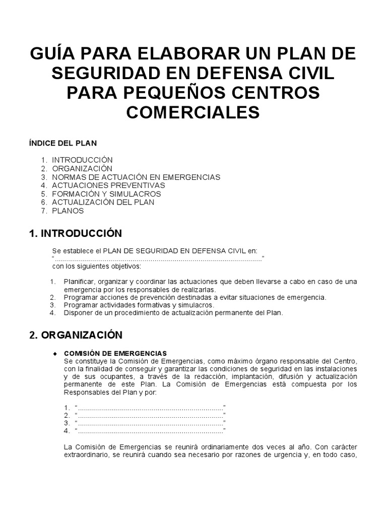 Guía para la implementación de un plan de seguridad integral para ...
