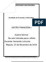 Exame de GF I Correcção