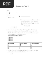 Econ 2000 Exam 2