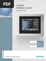 GAMMA Building Control KNX 2012