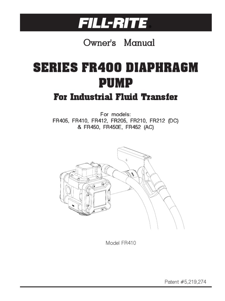 Series 400 Diaphragm Pump Owners Manual Pump Valve Free 30day