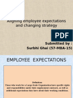 Aligning Employee Expectations and Changing Strategy: Submitted By: Surbhi Ghai (57-MBA-15)