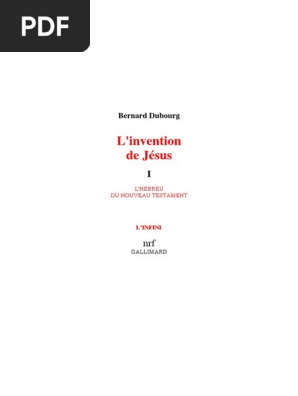 Bernard Dubourg Linvention De Jesus1pdf Hébreu - 