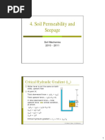 Soil Permeability and Seepage