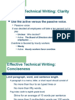 Effective Technical Writing: Clarity: Use The Active Versus The Passive Voice