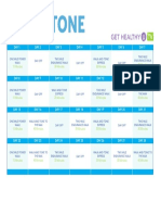 Walk and Tone Calendar