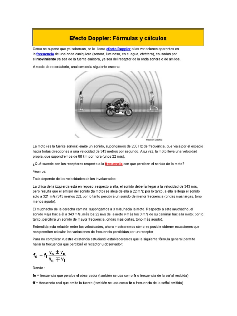 Efecto Doppler Efecto Doppler Sonido