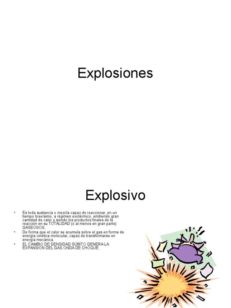 Explosiones y Explosivos | PDF | Material explosivo | Combustión
