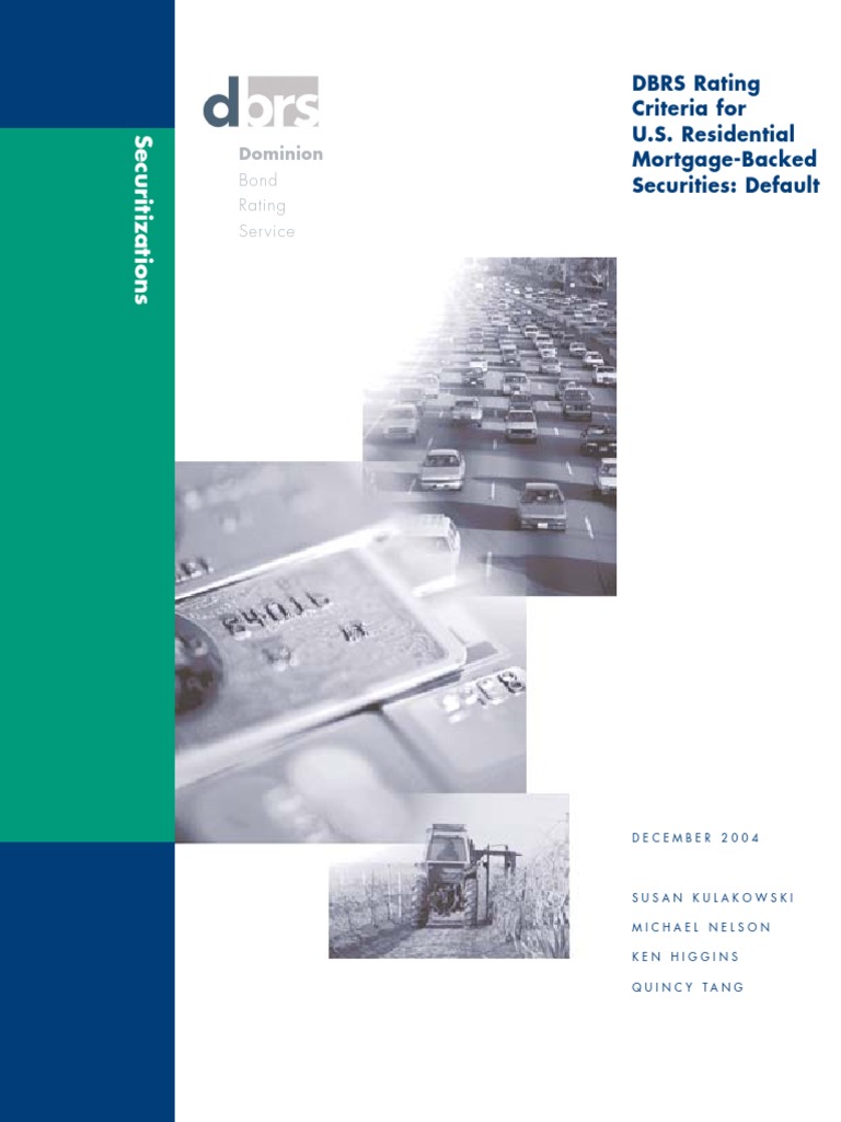 Dbrs Rmbs Criteria 2004-12 | PDF | Loan To Value Ratio | Mortgage Loan