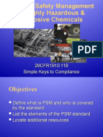 Psm Compliance