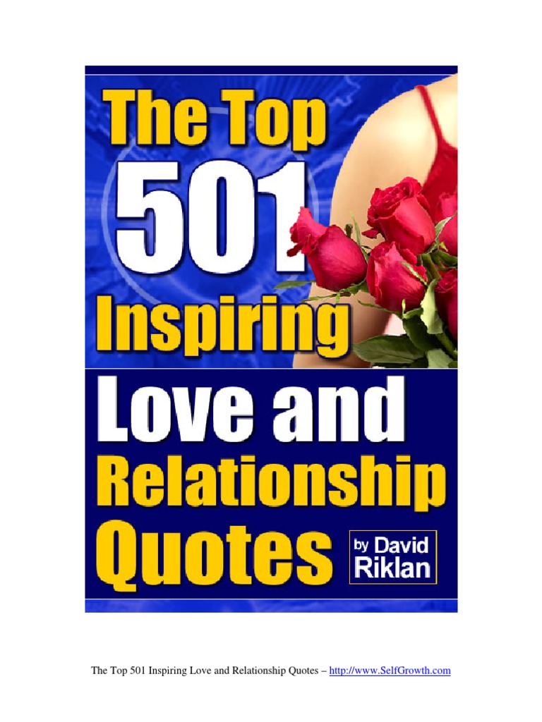 The Top 501 Inspiring Love and Relationship Quotes | PDF | Romance ...