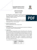 Curso GeoGebra UNESPAR 11a edição