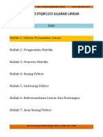 Kuliah 1A Sistem Persamaan Linear