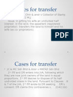 Cases for Transfer