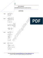 Test Paper-05 CLASS - XI MATHEMATICS (Limits and Derivative)