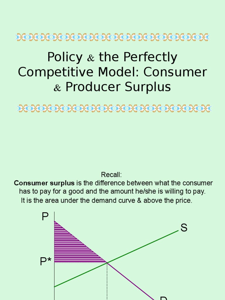Consumer & Producer Surplus Analysis | PDF | Economic Surplus ...