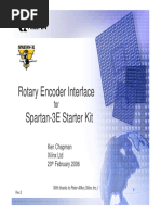 Rotary Encoder Interface For Spartan-3E Starter Kit Rev2