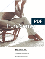PuraSense Ultrasonic Mister Steamer Humidifier Model PS-HM100