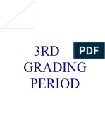 3RD Grading Period