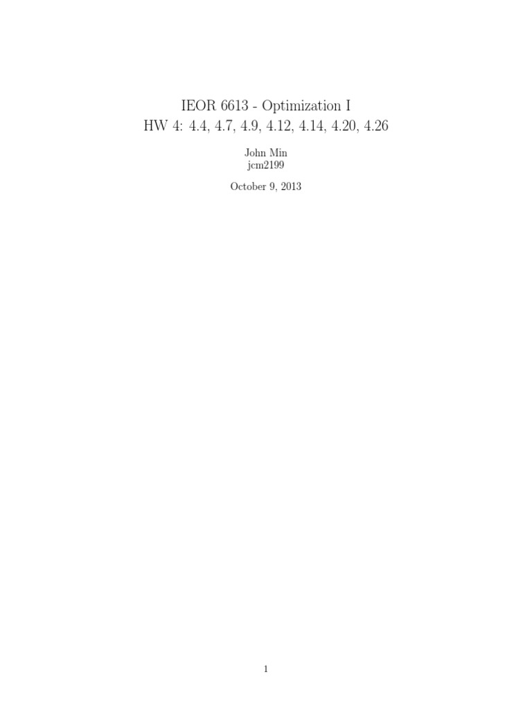 Optimization | PDF | Linear Programming | Mathematical Optimization