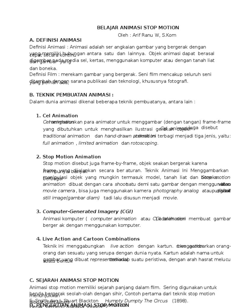 BELAJAR ANIMASI Docx