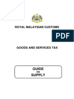 GUIDE OF SUPPLY GST MALAYSIA 