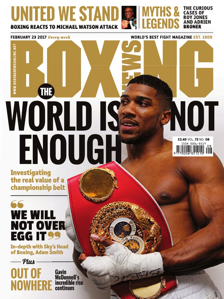 Boxing News UK 23 February 2017 PDF PDF Boxers Boxing People