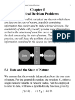 Statistical Decision Problems: 5.1 Date and The State of Nature