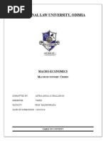 National Law University, Odisha: Macro-Economics M C