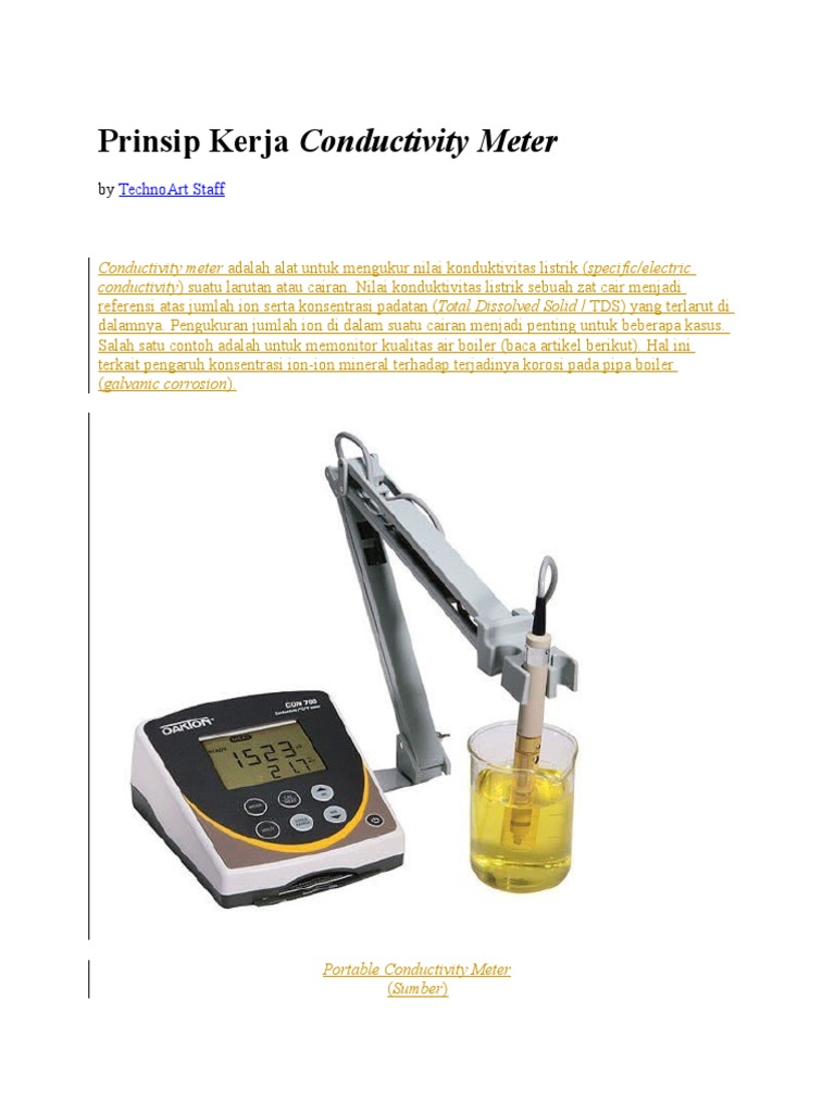 Prinsip Kerja Conductivity Meter PDF