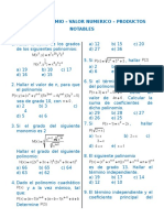 Algebra - Polinomios - Valor Numerico