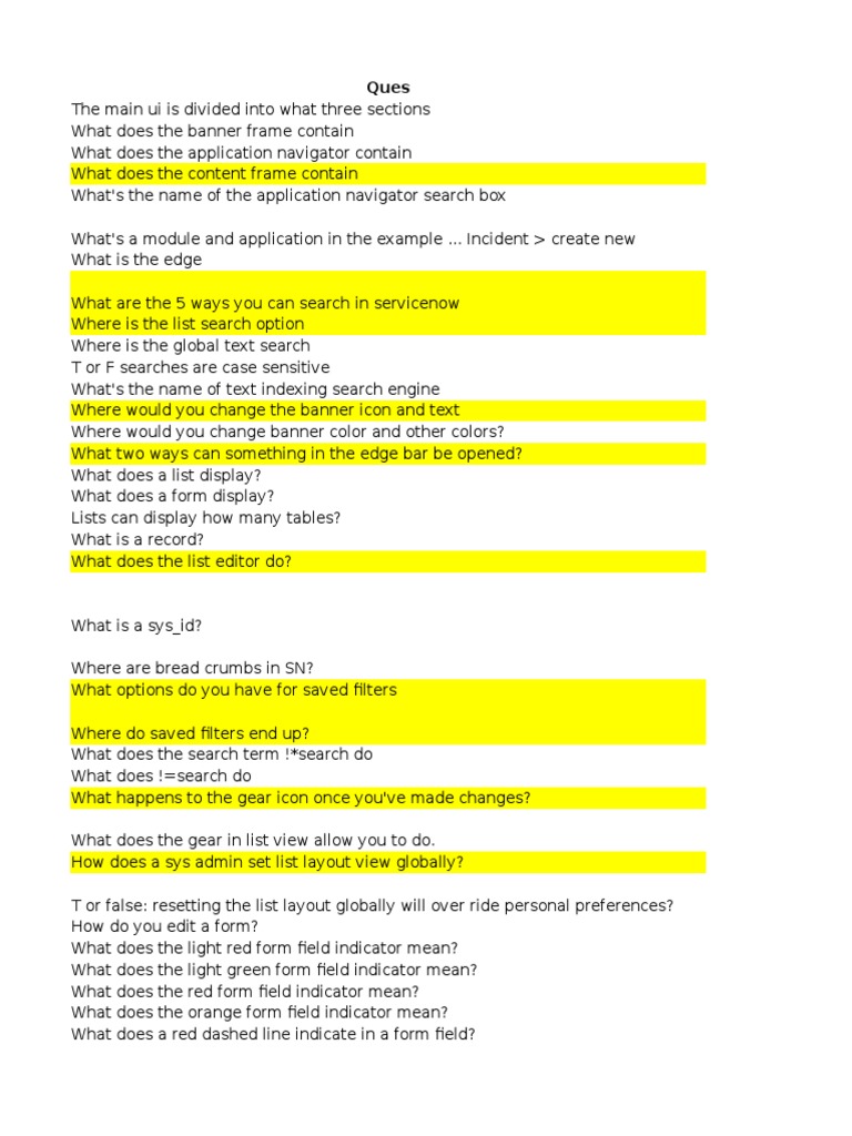 Snow Ques Service Level Agreement Web Browser
