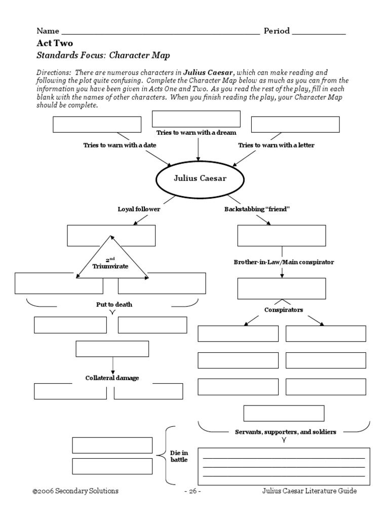 Act 2 Lit Skill Pdf Marcus Junius Brutus The Younger Julius Caesar