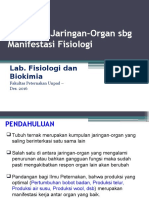 Interelasi Jaringan-Organ SBG Manifestasi Fisiologi