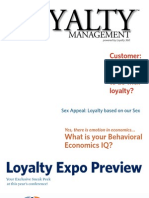 Loyalty Management Sex Appeal Loyalty Based on Our Sex