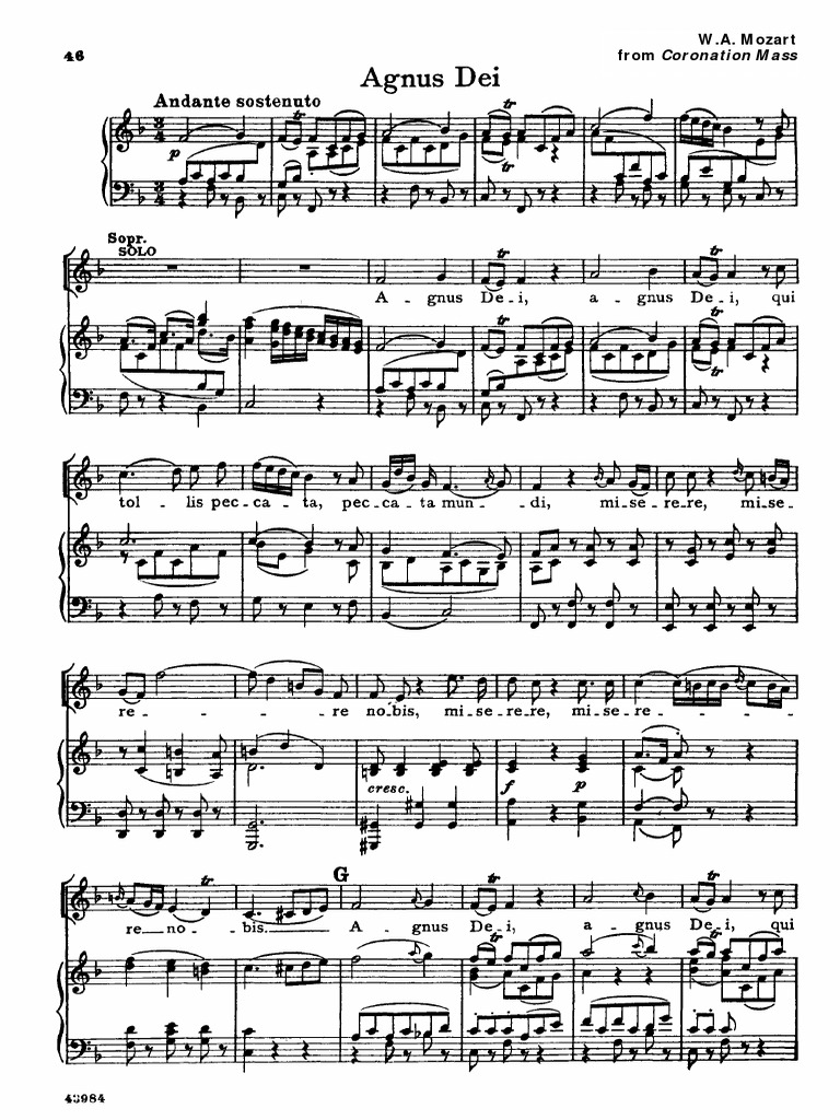 Mozart's Coronation Mass Overview | PDF