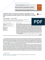 Communist and Post-Communist Studies Volume 46 issue 4 2013 [doi 10.1016%2Fj.postcomstud.2013.08.003] Bayulgen, Oksan; Arbatli, Ekim -- Cold War redux in US–Russia relations_ The effects of US media f.pdf