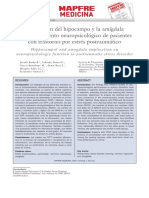 65 Implicación Del Hipocampo y La Amígdala en El Rendimiento Neuropsicológico de Pacientes Con Trastorno Por Estrés Postraumático PDF