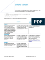 Selecting Indicators Criteria UNICEF