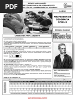 Inst Machadode Assis 183 Caderno de Prova Professor de Geografia
