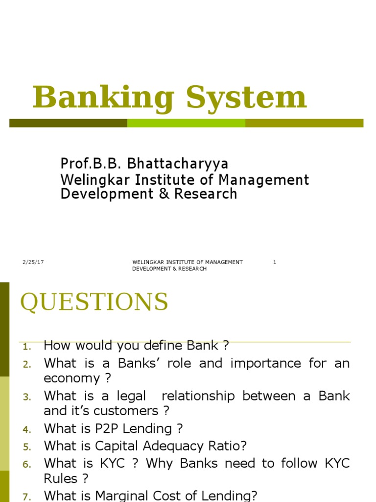 Overview of Banking System Concepts | PDF | Credit (Finance) | Banks