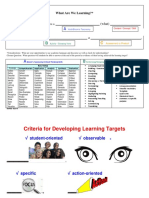 Learning Target Template