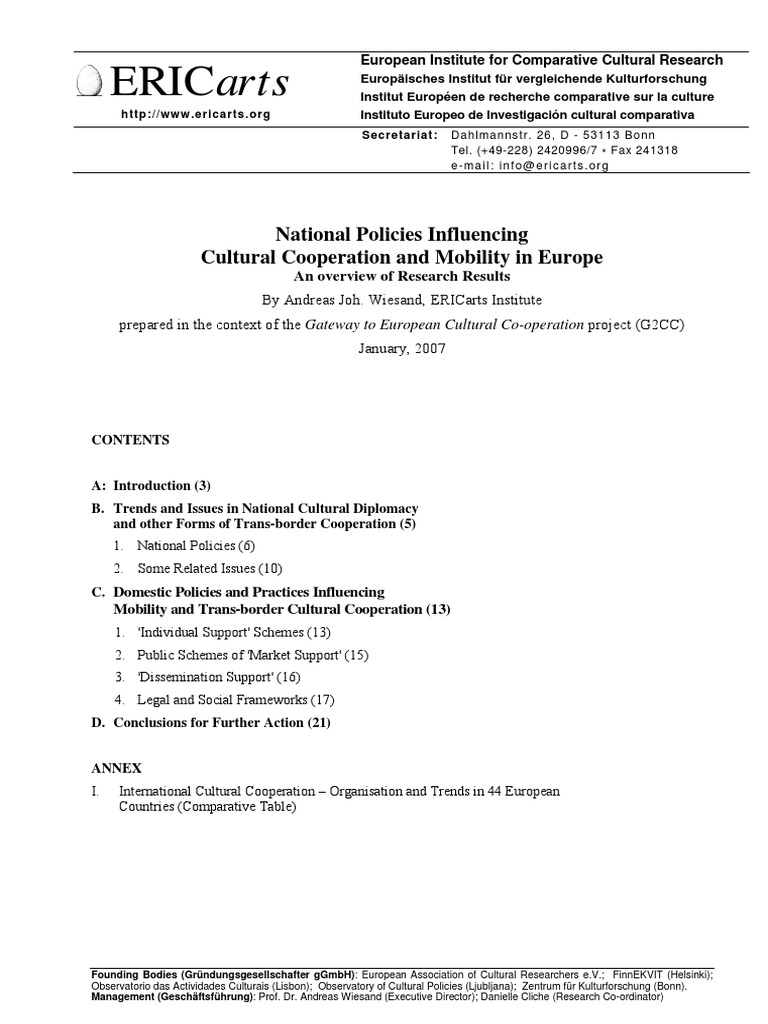 Mobility in Europe Copy1 | PDF | European Union | Globalization