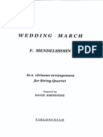 Arr Johnstone Mendelssohn Wedding - March VIOLONCELLO PDF