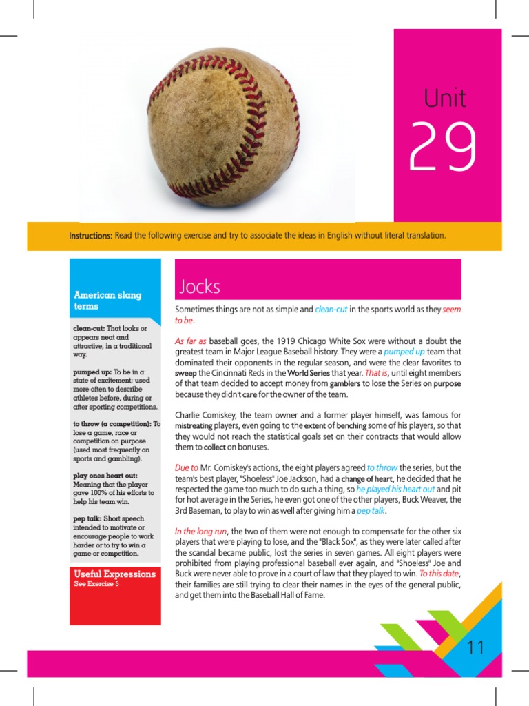 Jocks American Slang Terms PDF Verb Languages