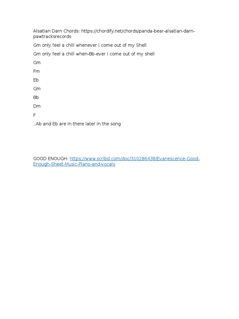 Panda Bear And Beach House Chords Song Structure