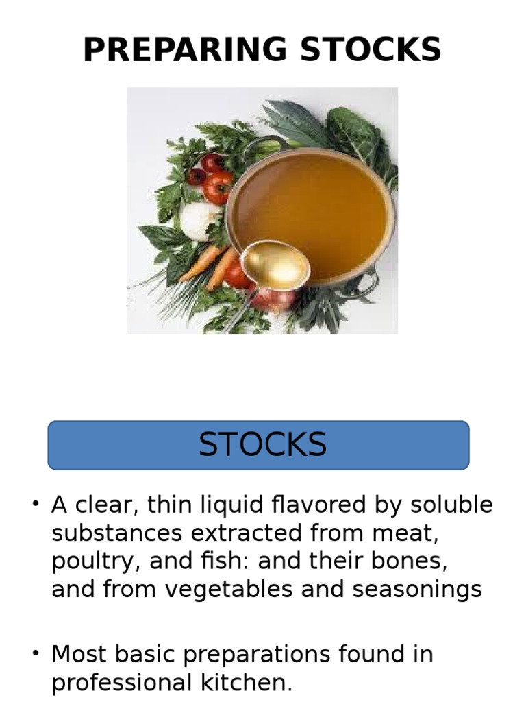 Stocks Soup Sauce PDF Soup Butter