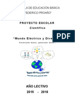 Formato Proyectos Escolares 2015-2016