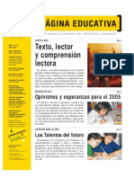 Texto, Lector y Comprensión Lectora PDF